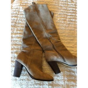 Dolce Vita Tan Suede High Heel Boots